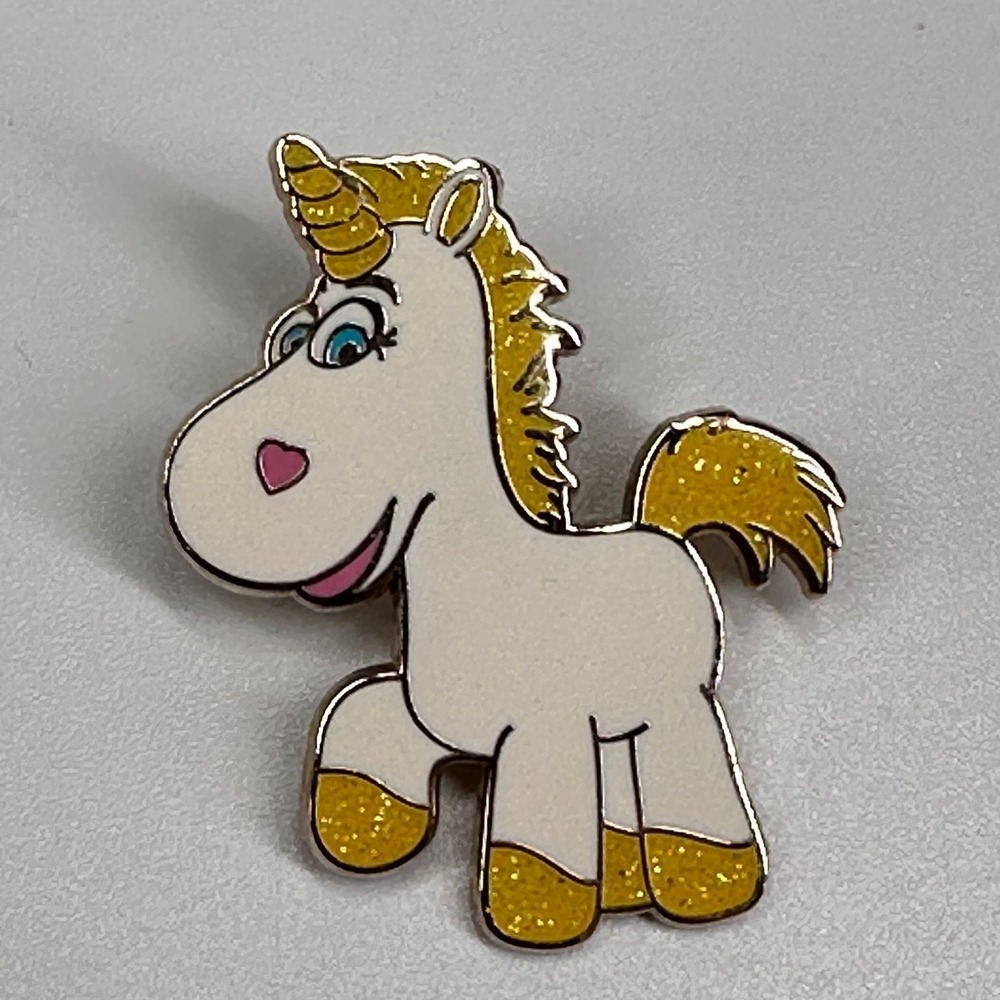 Disney Pixar Pin BUTTERCUP Unicorn Toy Story 3 Gold Glitter 2010 Pin Trading NEW